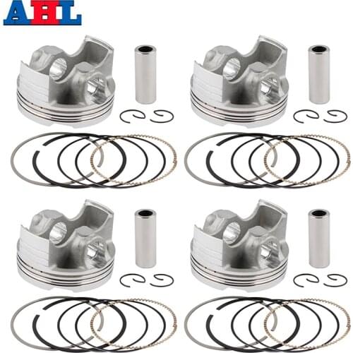 AHL 4Pcs Motorcycle 67mm Piston Rings Kits For HONDA CBR600 CBR 600 F5 2006 13101-MEE-000 Motorcycle Parts
