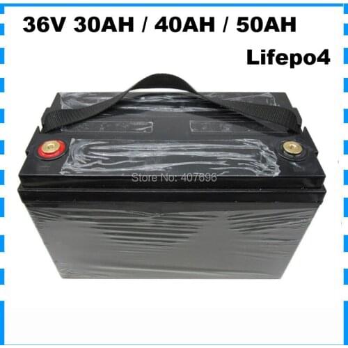 1500W 36V 40AH 50AH Scooter batteria 12S 36v lifepo4 electric bike bicycle battery pack With BMS 43.8V 5A Charger