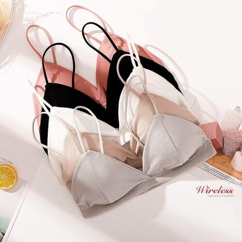 Sexy Deep V Bra Without Underwire Adjustable Shoulder Strap Leisure Push Up Gather Shockproof Soft Breathable Bralette