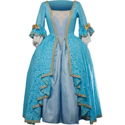 Cosplaydiy 18th Century Lady Court Party Dress Gown Carnival Dress Girls Women Dress Marie Antoinette Rococo Evening Party Dress