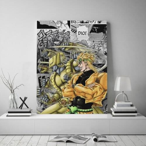 Art mural HD imprime Dio Brando décor à la maison Jojo S Bizarre affiche photos Anime personnage toile salon peinture