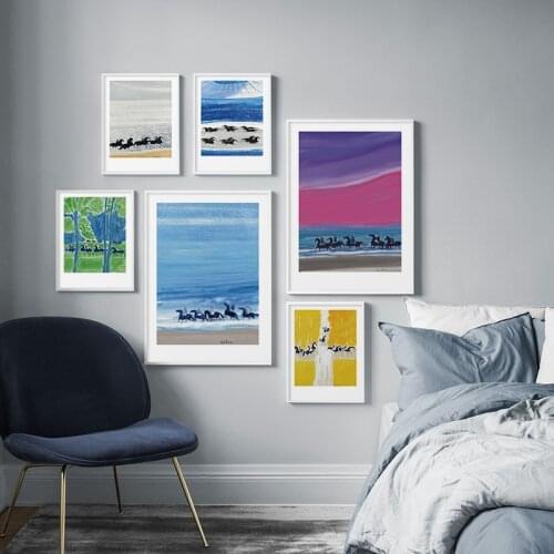 Classic Andre Brasilier Abstract Oil Painting Horse Poster Canvas Print Wall Art Picture for Living Room Gallery Home Decoration