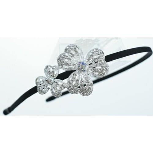 Korean Shining Rhinestone Headband Alloy Flower Fawn Frame Retro Cute Women Girls Fantastic Fascinator Festival Hair Accessories