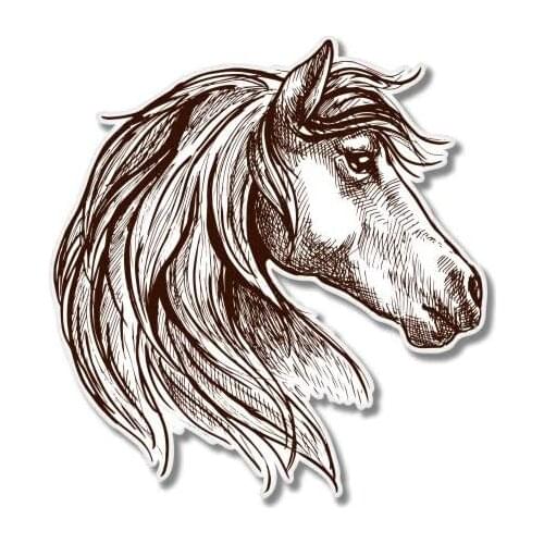 Beautiful Horse Mustang - Vinyl Sticker Waterproof Decal