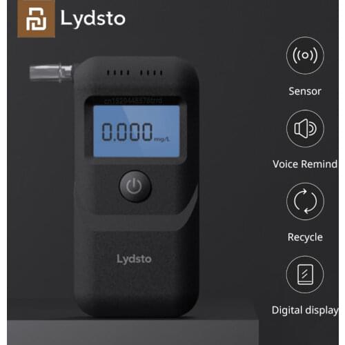Xiaomi Lydsto Digital Alcohol Tester Alcohol Detector Breathalyzer Highly Sensitive Sensor LCD Backlight Display Blowing Tester