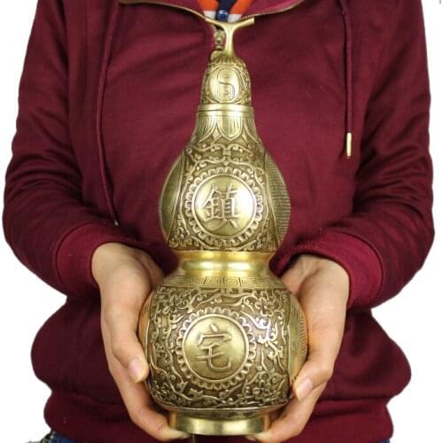 Copper gourd ornaments Home Furnishing Decor living room decoration office decoration