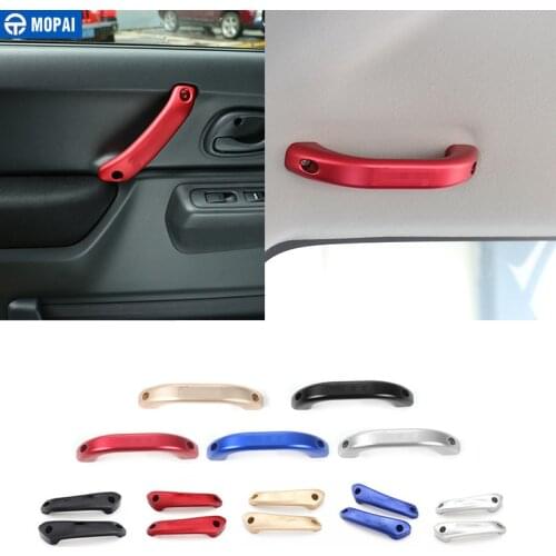 MOPAI Armrest for Suzuki Jimny 2010+ Car Top Roof Handle & Door Grab Handle Cover Accessories for Suzuki Jimny 2010
