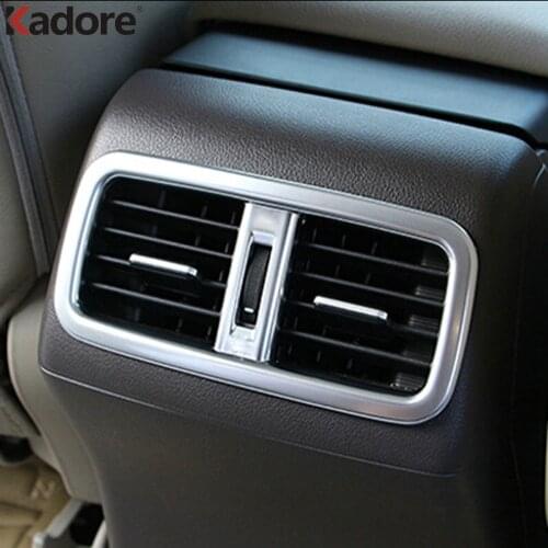 For Honda CRV CR-V 2012 2013 2014 2015 ABS Matte Rear Seat Air Condition Outlet Vent Frame Cover Trim Car Interior Accessories