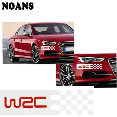 Cool For BMW e46 e39 e36 Audi a4 b6 a3 a6 c5 Renault duster Lada granta WRC Racing Sticker Car Bumper Body Decorative Decal