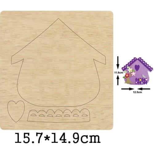 House Wall Ornaments Hanging Decor Cutting Dies 2020 New Die Cut &Wooden Dies For Leather Cloth Paper Craft Xmas Tree Pendants