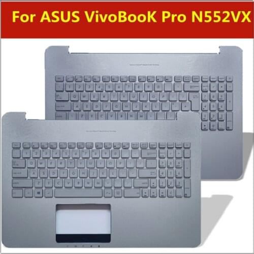 New original For ASUS VivoBooK Pro N552VX N552VW N552 N552V keyboard with C shell silver