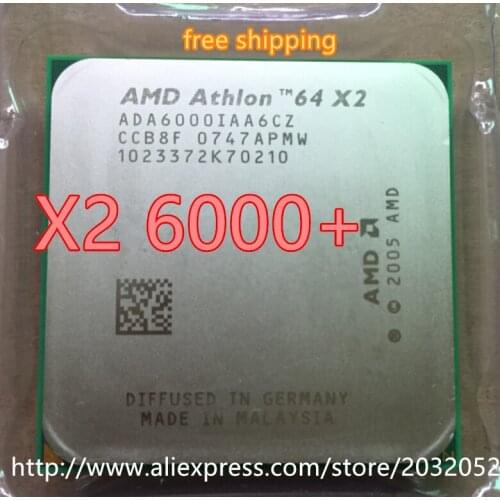 Original AMD DUAL Core Athlon 64 X2 6000+ 3.0 GHZ Socket AM2 2mb cache CPU processor scrattered pieces processor