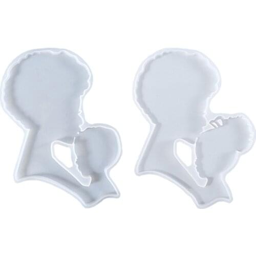 Coaster Epoxy Resin Mold Cup Mat Placemat Casting Silicone Mould DIY Crafts Home Decorations Making Tools