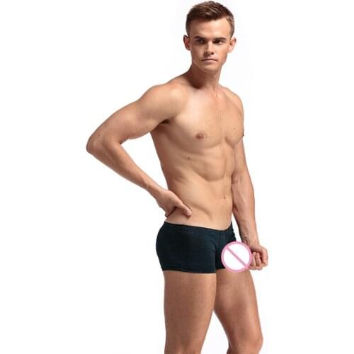 Sexy Mens Penis Underwear Male Cool Sexy Elephant Nose Big Pouch Boxer Shorts Panties Gay Men Underwear Calcinha High Quality