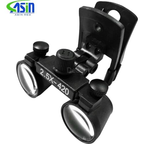 Clip type Dental Loupes for Medical Galileo Magnifier with Surgical Magnifying Glasses compatible all kinds of glasses