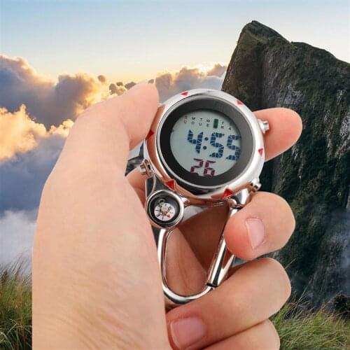 TOYMYTOY Mini Carabiner Watch Clip On Quartz Watch For Paramedics Outdoor Activities