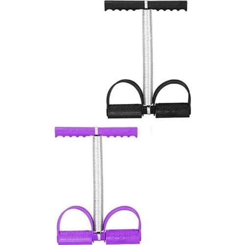 Sit Up Pull Rope Spring Tension Foot Pedal Abdomen Leg Exerciser Tummy Trimmer Stretching Slimming Training