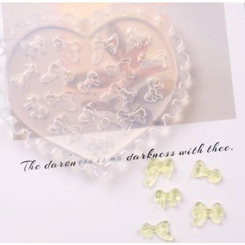 TSZS 2020 1pc/lot Hot selling Hollow Flower bow nail Silicone Mold 3D nail art template Nail art Tool