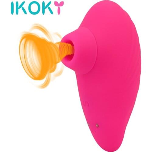 IKOKY Sucking Vibrator Cute Seahorse Adult Products Clit Nipple Sucker 7 Modes Sex Toys for Women Clitoris Stimulato
