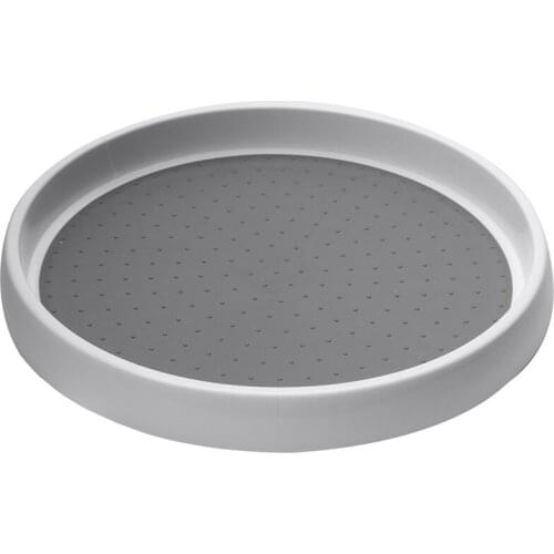 360 Rotation Non-Skid Spice Rack Pantry Cabinet Turntable with Wide Base Storage Bin Rotating Organizer for Kitchen Seasoning