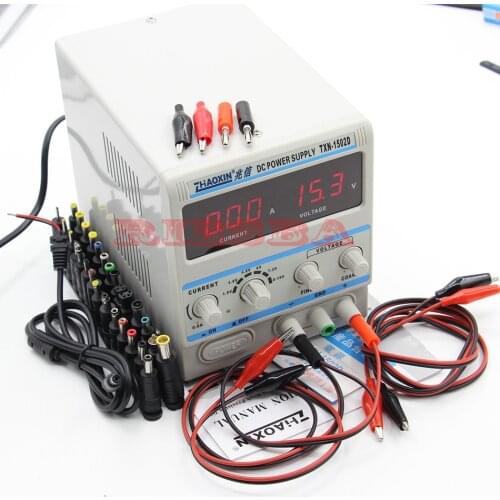 ZHAOXIN TXN-1502D Adjustable DC Power Supply 15V 2A Power Cable