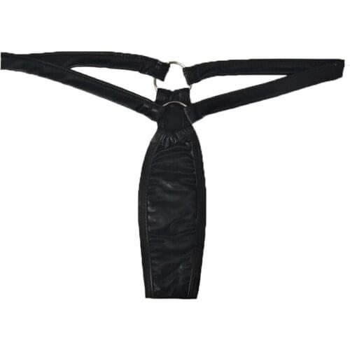 Women Hipster Thong Woman Underwear Faux Leather Sexy Panties Temptation G String Fetish Tanga Intimo Donna Dessous
