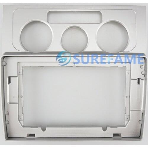 10.1 inch Car Fascia Radio Panel for VOLKSWAGEN VW TOURAN 2004-2008 (Manual A/C) Facia Dash Kit Install Adapter Console Trim