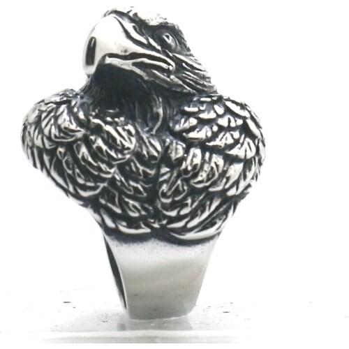 316L Stainless Steel Cool Punk Gothic Biker Eagle Cool Ring