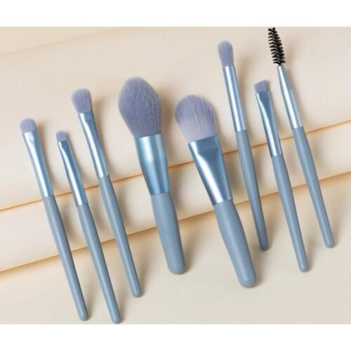 8Pcs Makeup Brushes Set Face Eye Lip Eyeshadow Eyebrow Comb Eyelash Spoolies Foundation Powder Brush Tools Cosmetic