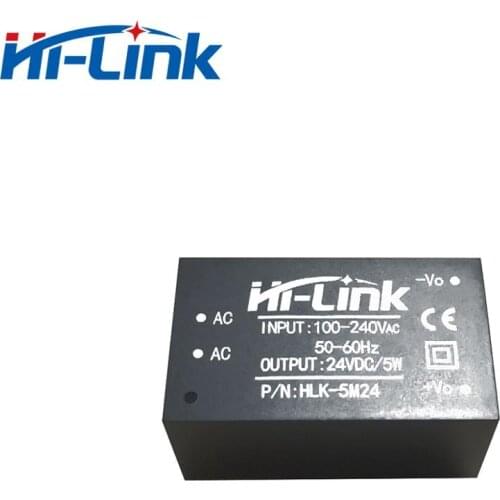 Free shipping 3pcs/lot HLK-5M24 24V 5W AC DC 220V to 24V Buck Step Down Power Supply Module AC DC Converter Intelligent