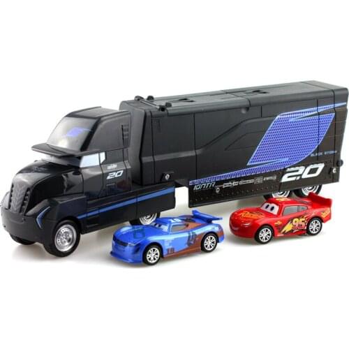 Disney Pixar Cars 3 Daniel Swervez McQueen Jackson Storm Mark Truck Car Set 1:55 Diecast Metal Alloy And Plastic Model Car Toys