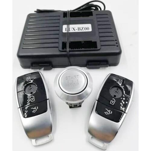 For Mercedes Benz CLS Class 2014-2017 Add Car Push Start Stop System Remote Starter and Keyless Entry System with New Remote Key