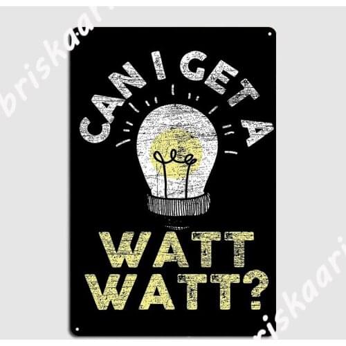 Electrician Lightbulb Metal Sign pub Garage Custom Club Home Mural Painting Tin sign Posters