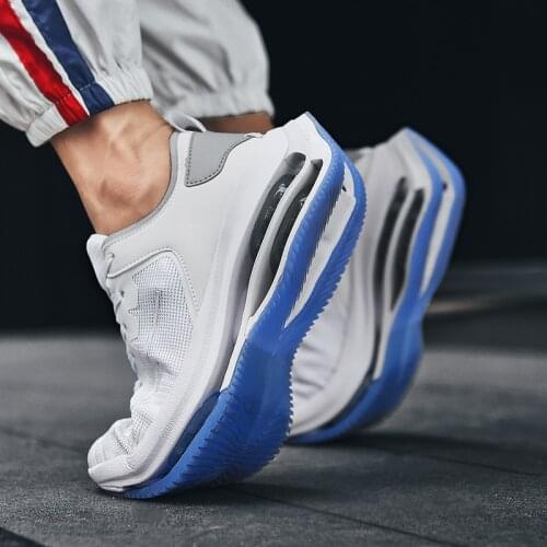 Running Shoes Men air cushion Couple Fitness Sneakers High Elasticity Gym Trainers Outdoor Sport Shoes Women