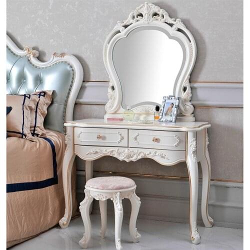 New European dressing table Simple dressing table Bedroom dressing table Small apartment mini dressing stool