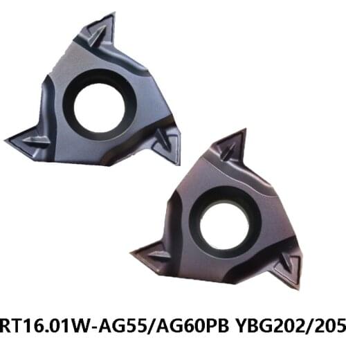 Original RT16.01W-AG55PB RT16.01W-AG60PB YBG205 YBG202 16ER Carbide Inserts Lathe Cutter Tools Threading CNC Turning Cutting