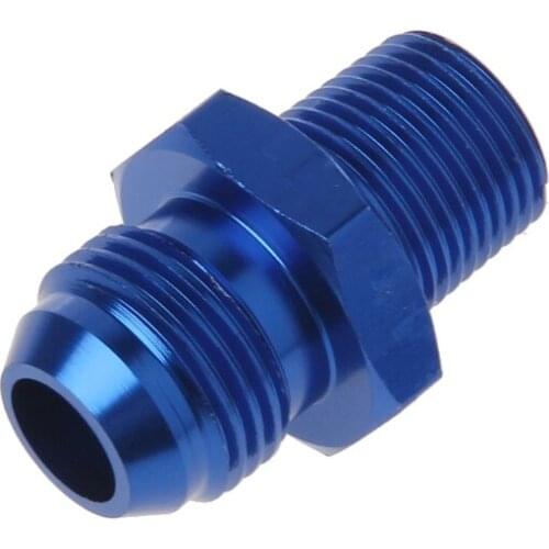 Male AN10 To 3/8'' NPT Thread Aluminum Straight Adapter Pipe Fuel Oil Fitting Adapter