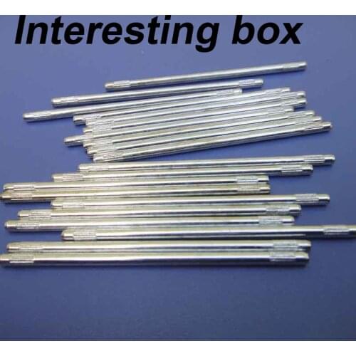 2 * 50mm embossing axle, rubbing axle, DIY model transmission, short shaft, gear transmission shaft, 20 pcs