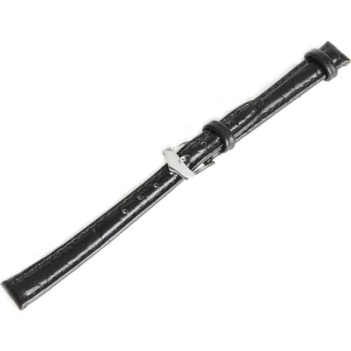 16mm Man Women Watches Genuine Leather Replacement Watch Band Strap Watchband Black SB0505