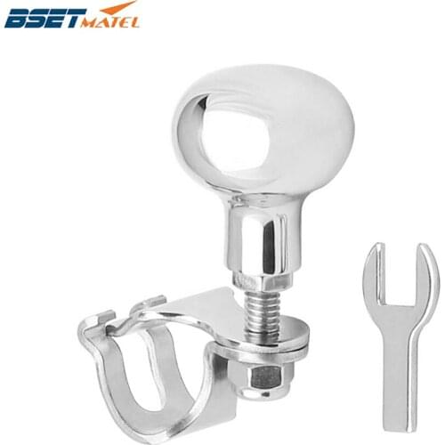 BSET MATEL stainless steel 316 Steering Wheel Power Handle Ball Grip Knob Turning Helper Hand Control for Marine Boat Yacht