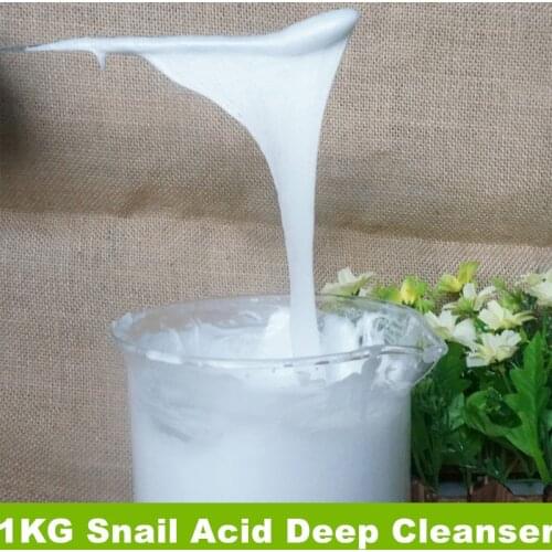 1KG Snail Acid Cleanser Deep Clean Moisturizing Whitening Brighten Skin Color Shrink Pores Oil Control Firming SKIN