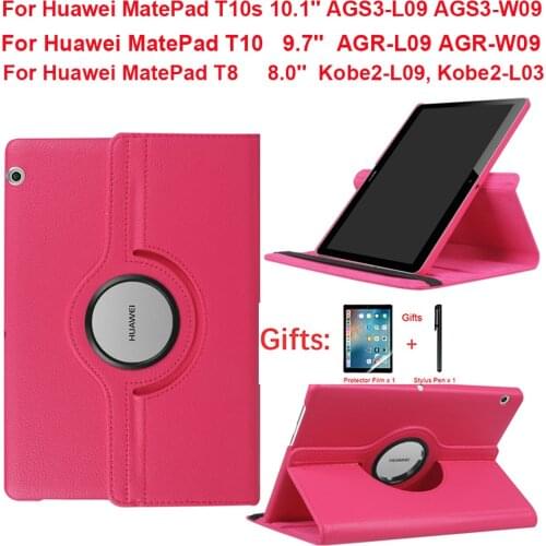 360 Rotating Case For Huawei MatePad T10s T10 10.1 inch 9.7'' 2020 Stand Cover For Huawei MatePad T8 8.0 Kobe2-L09 Funda Case
