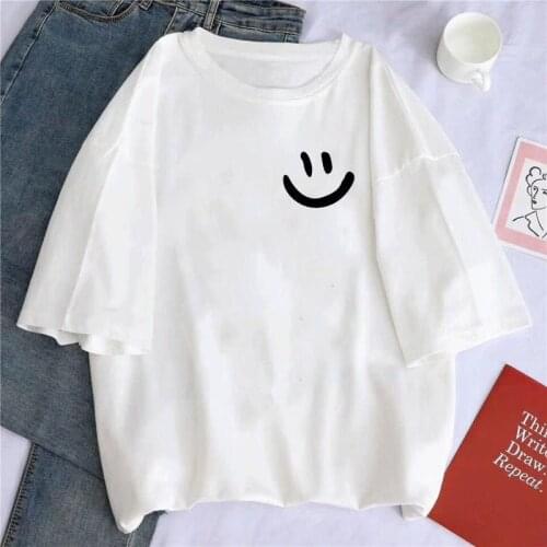 Sweet T-shirt Women Summer 2021 Korean Ins Harajuku Style Loose Student Short Sleeve Shirt Cotton Female Tees Tops