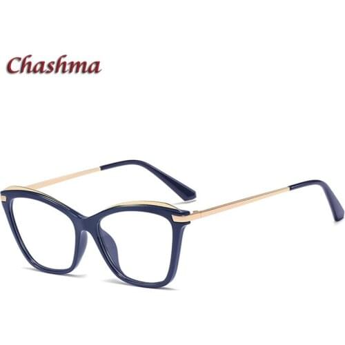 Women Cat Eye Frame Fashion Eyeglasses Optical Prescription Spectacles TR90 Glasses Anti Blue Ray Lenses for Eye
