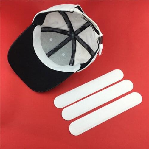 10pcs Disposable White/black Cotton Cap Pad Effective Anti-perspiration Hygienic Sweat-absorbent Anti-dirty Stickers