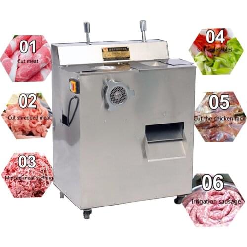 1500W Electric Meat Grinder Steel Multipurpose Kitchen Slicer Commercial Stuff Mincer QRLS-400