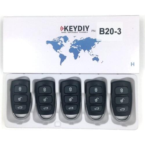 5pcs/lot KEYDIY KD remote B series B20-3 B20-3+1 for KD900 KD-X2 KDMini devices