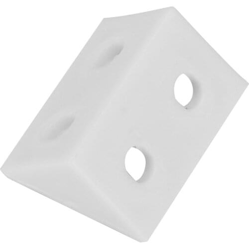 50pcs Plastic Right Angle Corner Gusset Brace Angle Brackets Code Furniture Hardware Tools Wholesale