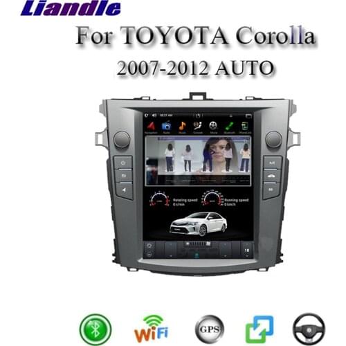 Car Multimedia Player Android Gps Navigation For TOYOTA Corolla 2007 2008 2009 2010 2011 2012 Tesla Vertical Screen Radio