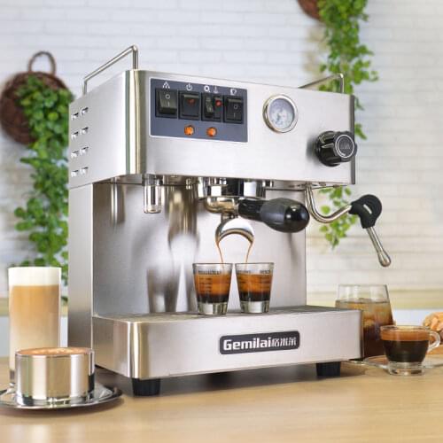 Gemilai CRM3012 Electric Coffee Machine Commercial Coffee Bar Dedicated Coffee Maker Espresso Machine 100 Cups/H
